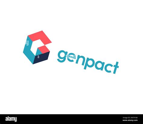 Genpact, rotated logo, white background B Stock Photo - Alamy