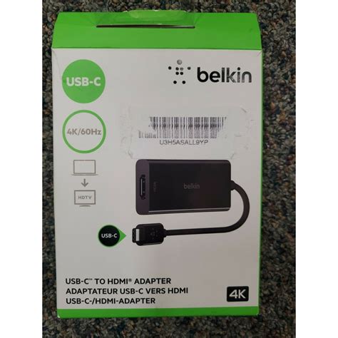 Cáp Chuyển Đổi Usb Type C Sang Hdmi Belkin F2cu038btblk Hàng Chính Hãng Shopee Việt Nam