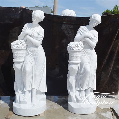 Factory Directly Supply Natural White Stone Nude Woman Marble Statue Of Beautiful Girl China