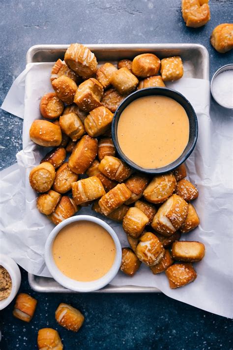 Pretzel Bites With Sauces Chelseas Messy Apron