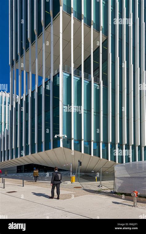 on the banks of the Tagus, the building of the new headquarters of the ...