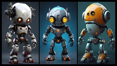 ArtStation - 320 Cute Robot Characters - 4K Reference Image Pack - Vol ...