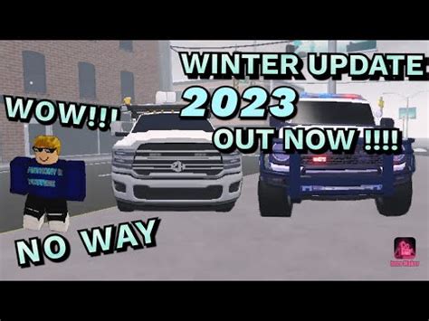 ERLC Winter Update 2023 Out Now New Police Car And Dot Truck And