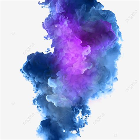 Humo De Color Azul Púrpura Sueño PNG dibujos Clipart Azul Azul