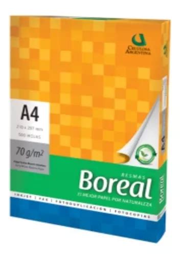 Resma Boreal Hojas Papel Extra Blanco A Gramos Block