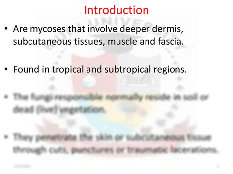 Solution Subcutaneous Mycoses Medical Microbiology Studypool