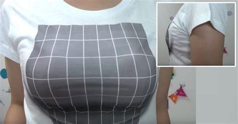 Optical Illusion T Shirt Enhances Size Of Wearers Breasts With Clever Pattern Ok Magazine