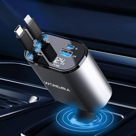 Amazon Wondara In Retractable Car Charger W Ultimate Fast