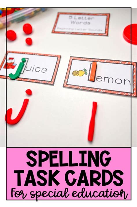 Spelling Activities 300 Task Cards For Special Education And Primary