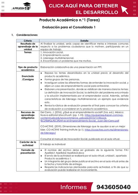 Calaméo Producto Académico n 1 Tarea Evaluación para el Consolidado 1