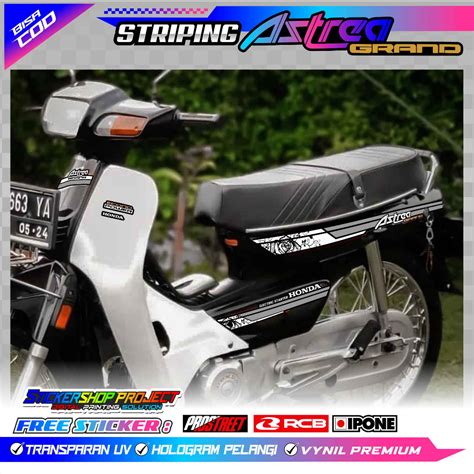 Jual Striping Variasi Honda Astrea Grand Stiker List Motor Honda