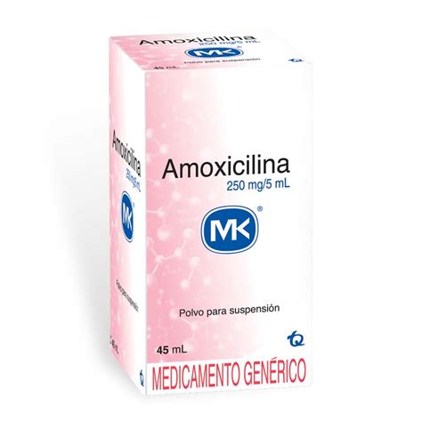 Amoxicilina Mk Mg Ml Polvo Para Suspension Frasco X Off