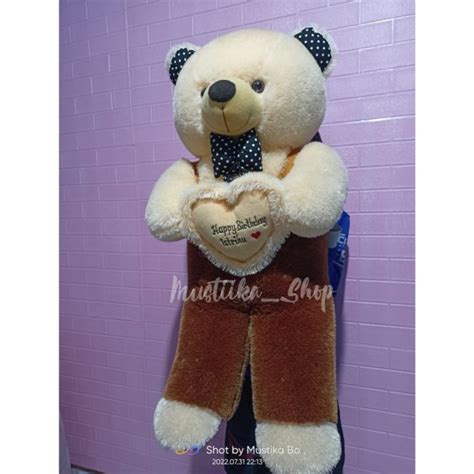 Boneka Beruang Teddy Bear Jojon Jumbo Meter Costum Nama Lazada