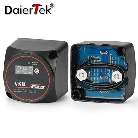 DaierTek Smart Dual Battery Smart Isolator 12V 140A Digital Voltage