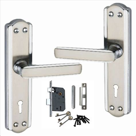 Atom Mild Steel Mortise Handle 7 Inchiron Material Silver Gold Finish Wih 606 Ky For Door