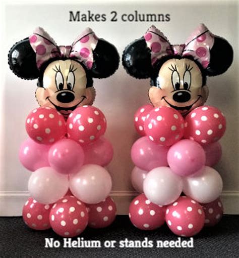 Minnie Mouse Birthday Decoration Makes 2 Balloon Columns For Party Or