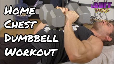 Home Chest Workout Routine Best Dumbbell Exercises Youtube