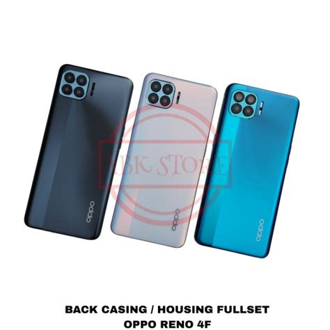 Jual BACK CASING KESING HOUSING OPPO RENO 4F A93 BACKDOOR FULLSET