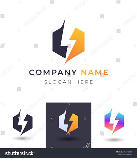 Abstract Bolt Logo Designvector Lightning Storm Vector De Stock Libre