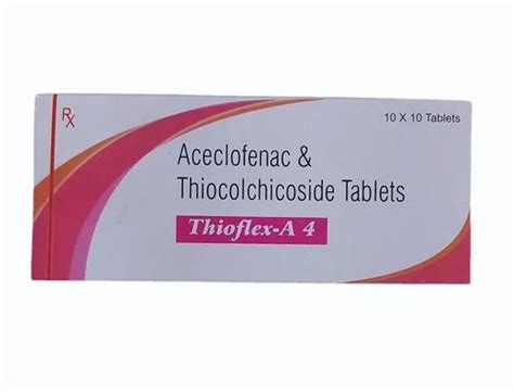 Aceclofenac Thiocolchicoside Tablet 100 Mg At Rs 225 Stripe In