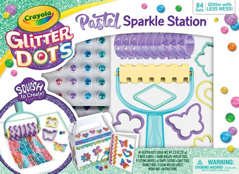 Crayola Glitter Dots Sparkle Station 100 Pieces Craft Set Child Ages