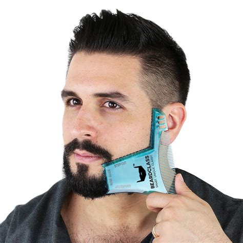 Beard Shaping Tool - 8 in 1 Multi-liner Beard Shaper Template Comb ...