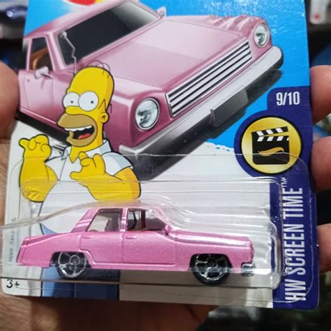 Must HAVE!! New HOT WHEELS THE SIMPSONS PINK FAMILY CAR | Shopee ...