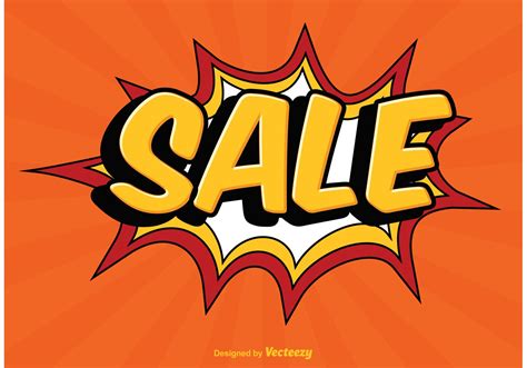 Comic Style Sale Illustration 90497 Vector Art At Vecteezy