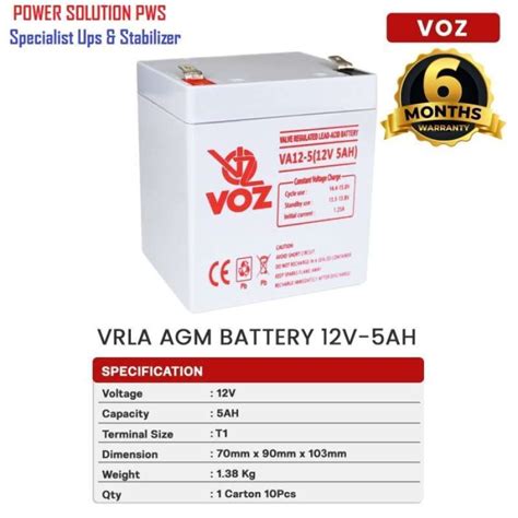 Promo Accu Aki Ups Baterai Kering Vrla Power Up 12v 4ah 4 5ah 12v Power