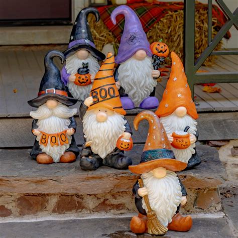 6 Assorted Style Halloween Garden Gnomes Purchase Separately - Etsy