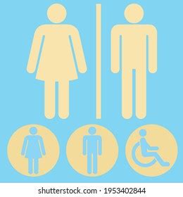 Sign Icon Male Female Toilet Vector Stock Vector Royalty Free