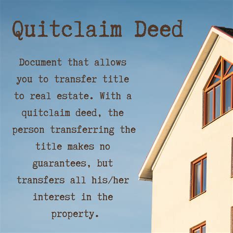 Quitclaim deed – Artofit