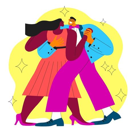 Ilustración del día internacional de la danza plana Vector Gratis