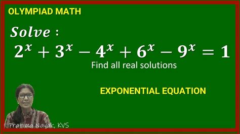 Math Olympiad Exponential Equation How To Solve Math Olympiad Question You Must Learn