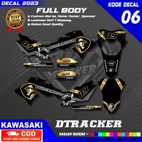 Jual Stiker Striping Decal Variasi Lis Decal Dtracker Full Body Desain