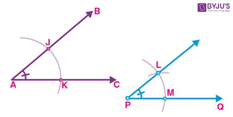 Constructing Angles How To Construct Angle With Protractor And Compass