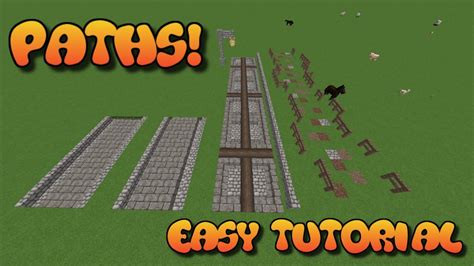 MINECRAFT HOW TO MAKE A PATH MAKING PATHS IN MINECRAFT AWESOME