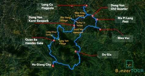 Ha Giang Loop Map