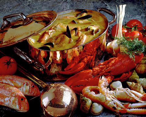 Soupe De Poisson Et Crustaces Fish Soup And Shellfish Photograph By