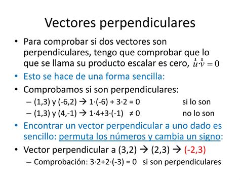 Vectores Y Rectas Perpendiculares PPT