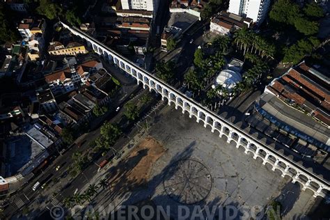 Aerialstock Aerial Photograph Of Aqueduct Carioca In Rio De Janeiro