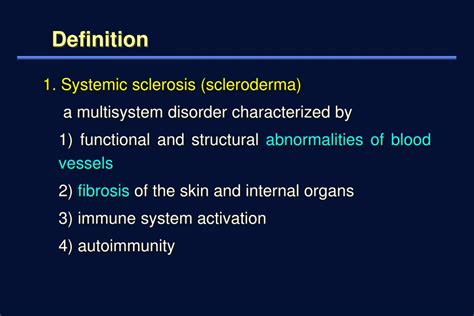 PPT Scleroderma Systemic Sclerosis PowerPoint Presentation Free