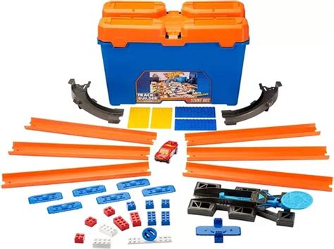 Pista De Carros Hot Wheels Caja De Acrobacias Track Builder Cuotas sin interés