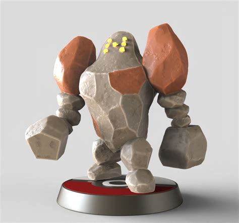 Regirock Legendary Pokemon Statue Figure Hand Painted Nintendo Gaming