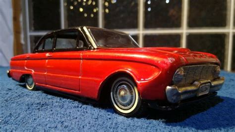 Friction Drive Tin Toy Ford Falcon Model Car Japanese Bandai Toys