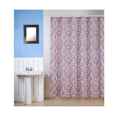 Cortina para baño 70x70 pulg canvas rose Cortinas para baño