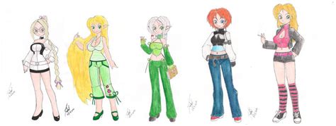 Girls Lineup By Rafafa On Deviantart