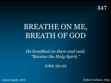 BREATHE ON ME, BREATH OF GOD - R. J. Stevens Music