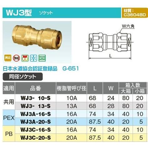 オンダ製作所【wj3 10 S】ダブルロックジョイント Wj3型 ソケット 共用 同径ソケット 樹脂管呼び径10a〔ie〕 Onda2016