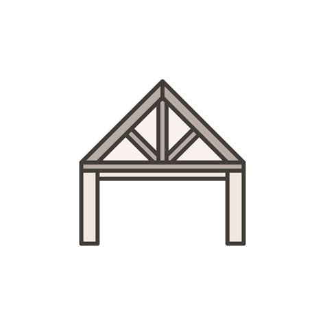 Roof Truss System Vector Concept Colored Icon 20413667 Vector Art At